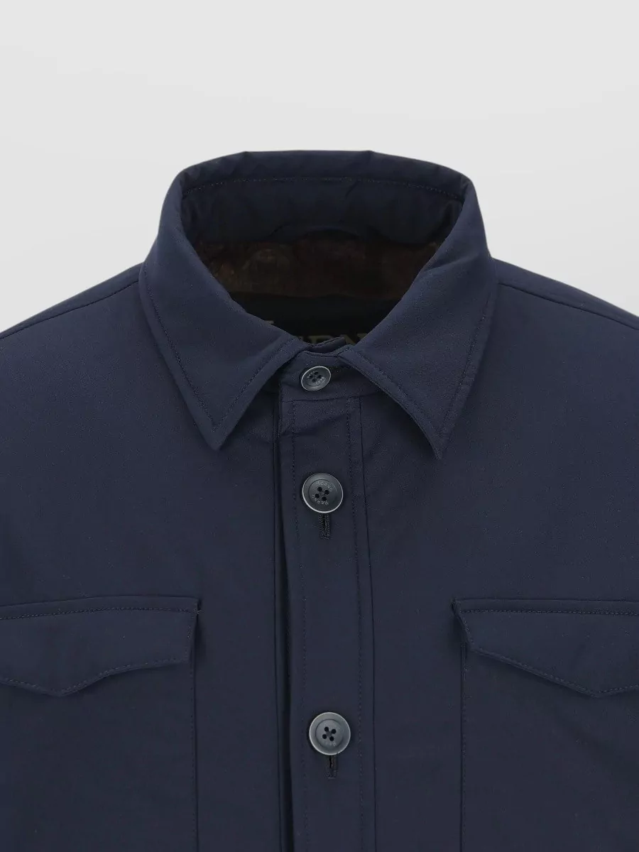 Herno Stylish Long Sleeve Collared Jacket