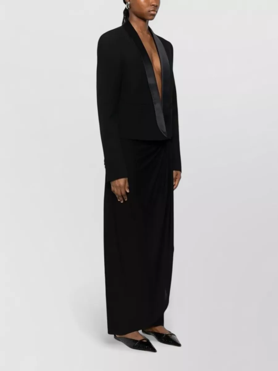 Tom Ford Single Breasted Shawl Lapel Cropped Tuxedo Jacket
