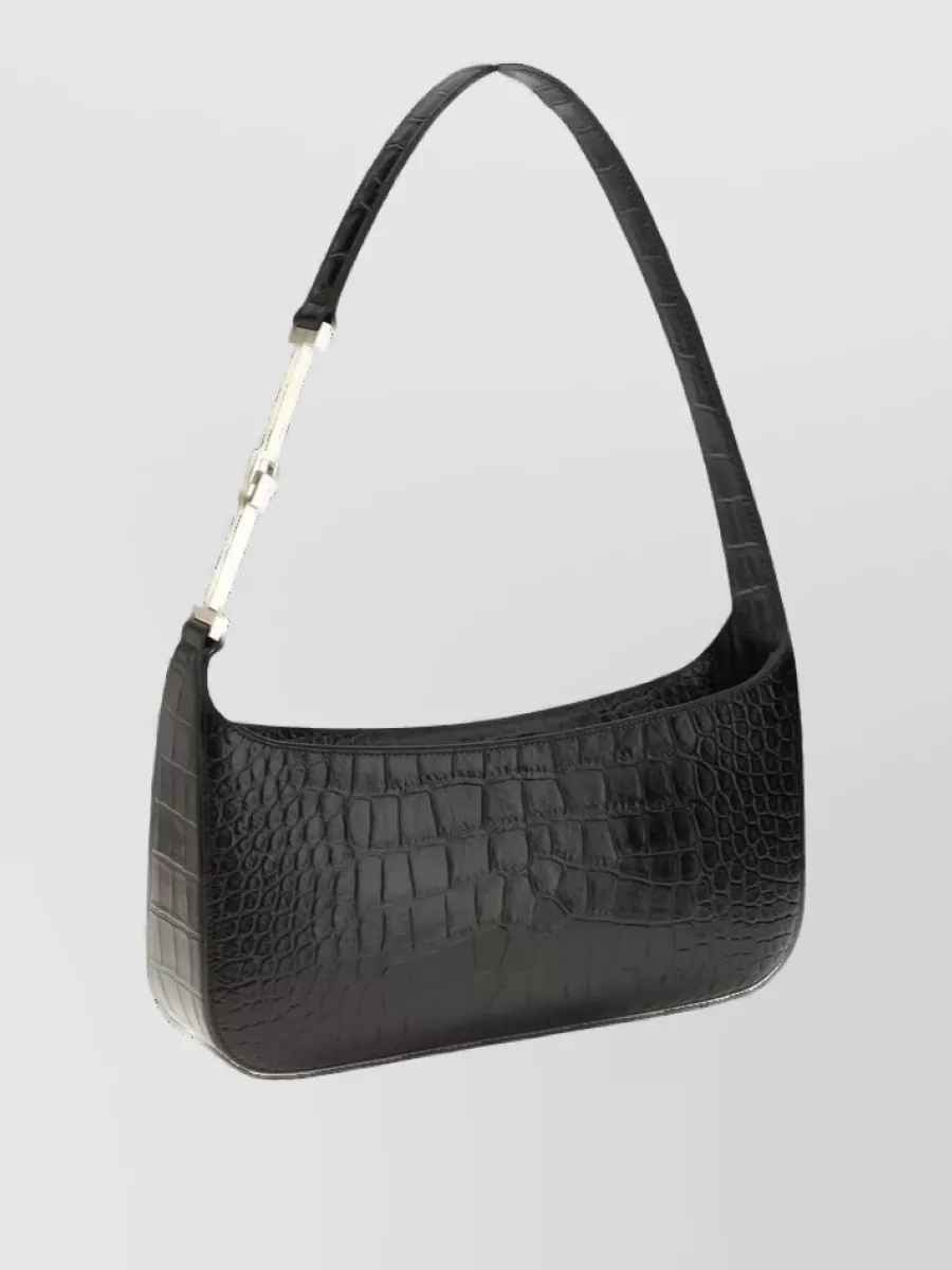 Tom Ford Small Calf Leather Crocodile-Print Clutch Bag