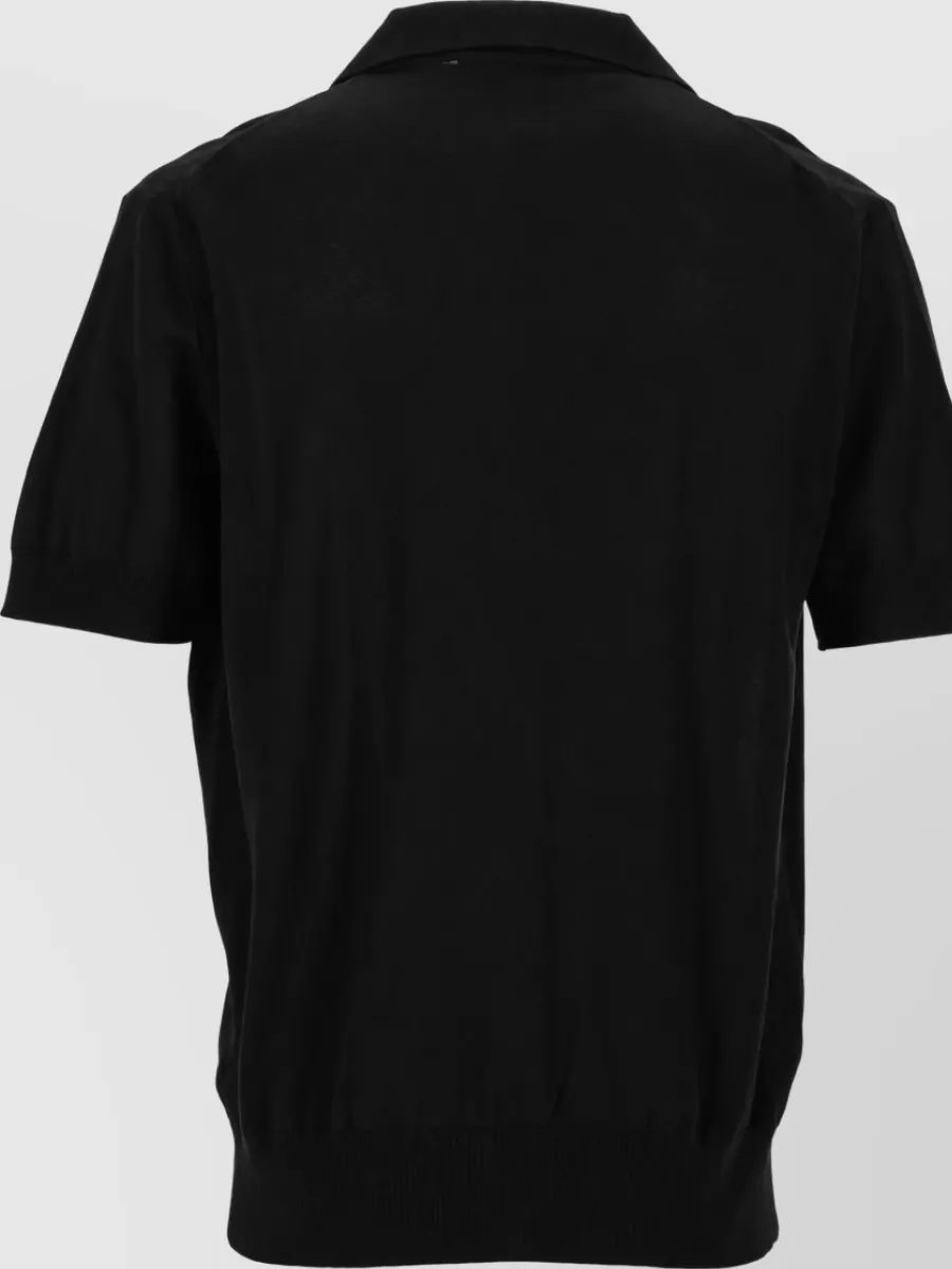 Vivienne Westwood Short Sleeve Polo Shirt Ribbed Hem