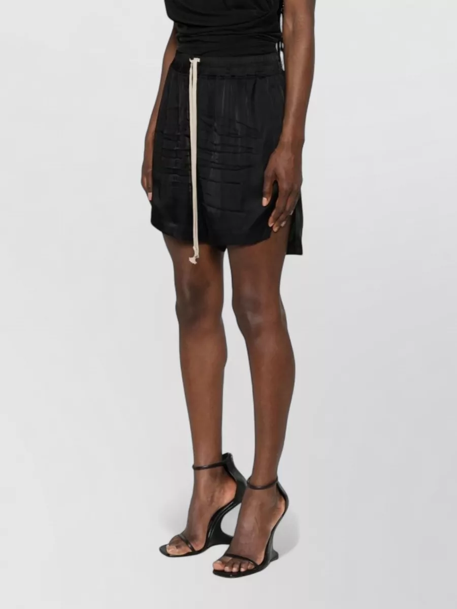 Rick Owens Layered Drawstring Shorts