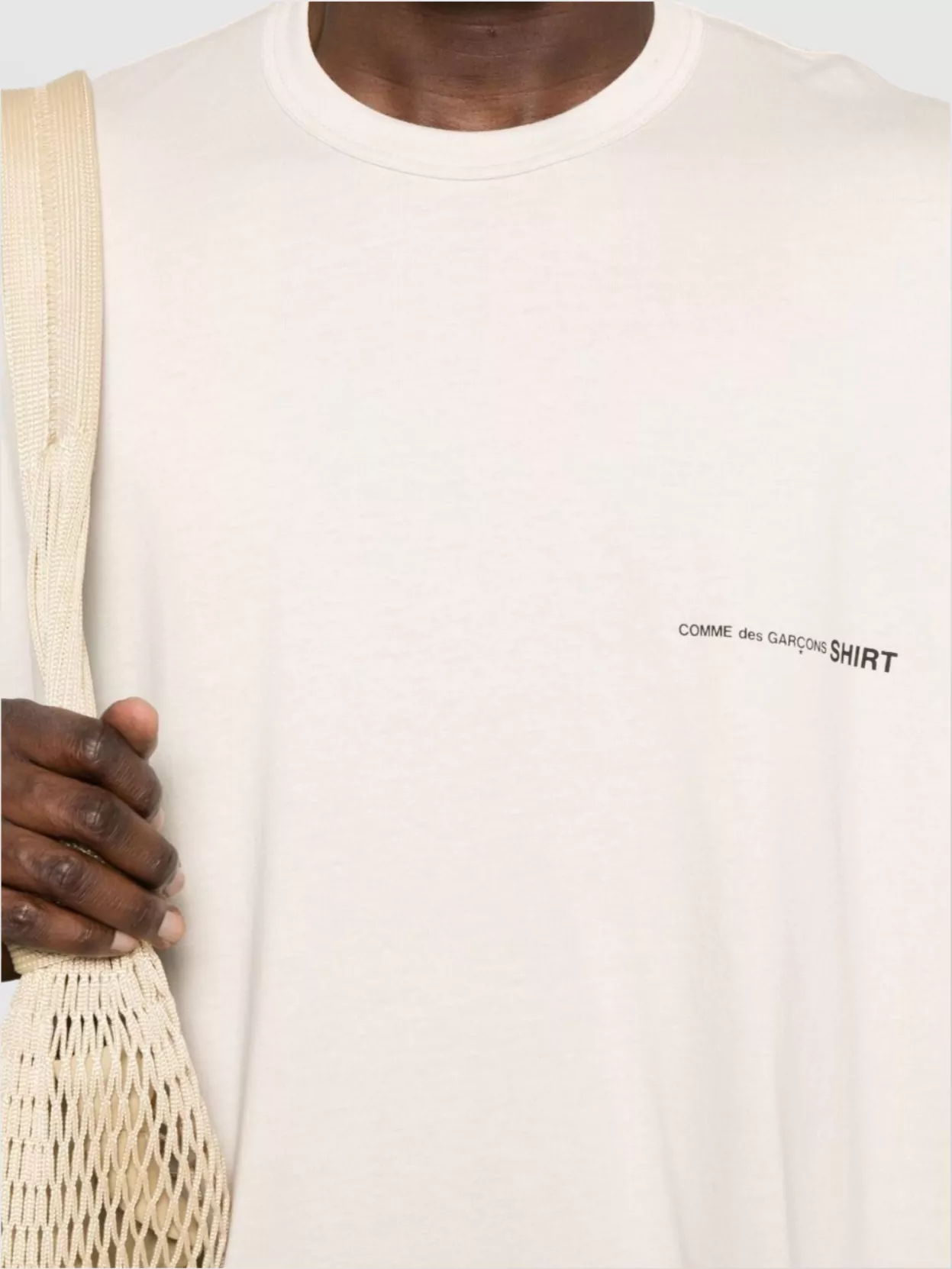 Comme Des Garçons Printed Cotton Crew Neck T-Shirt