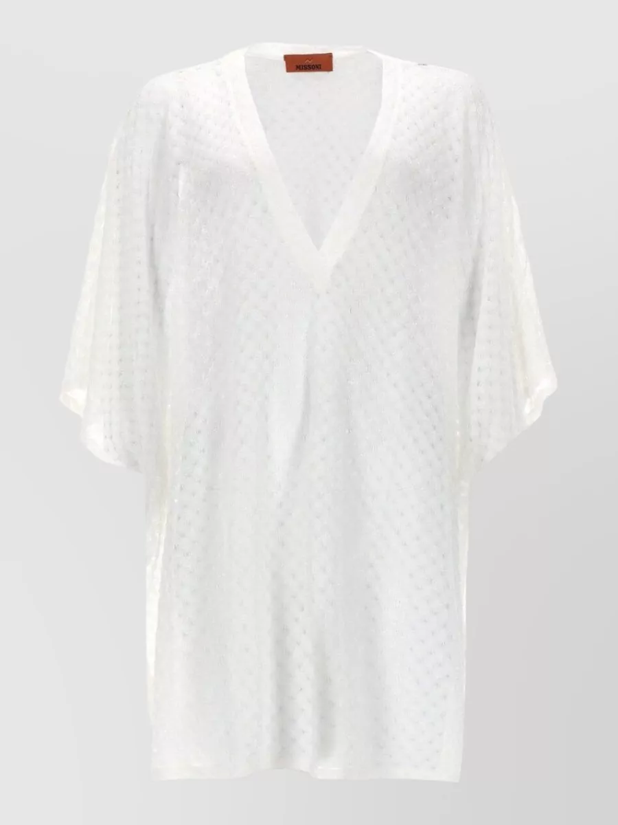 Missoni Metallic beach kaftan