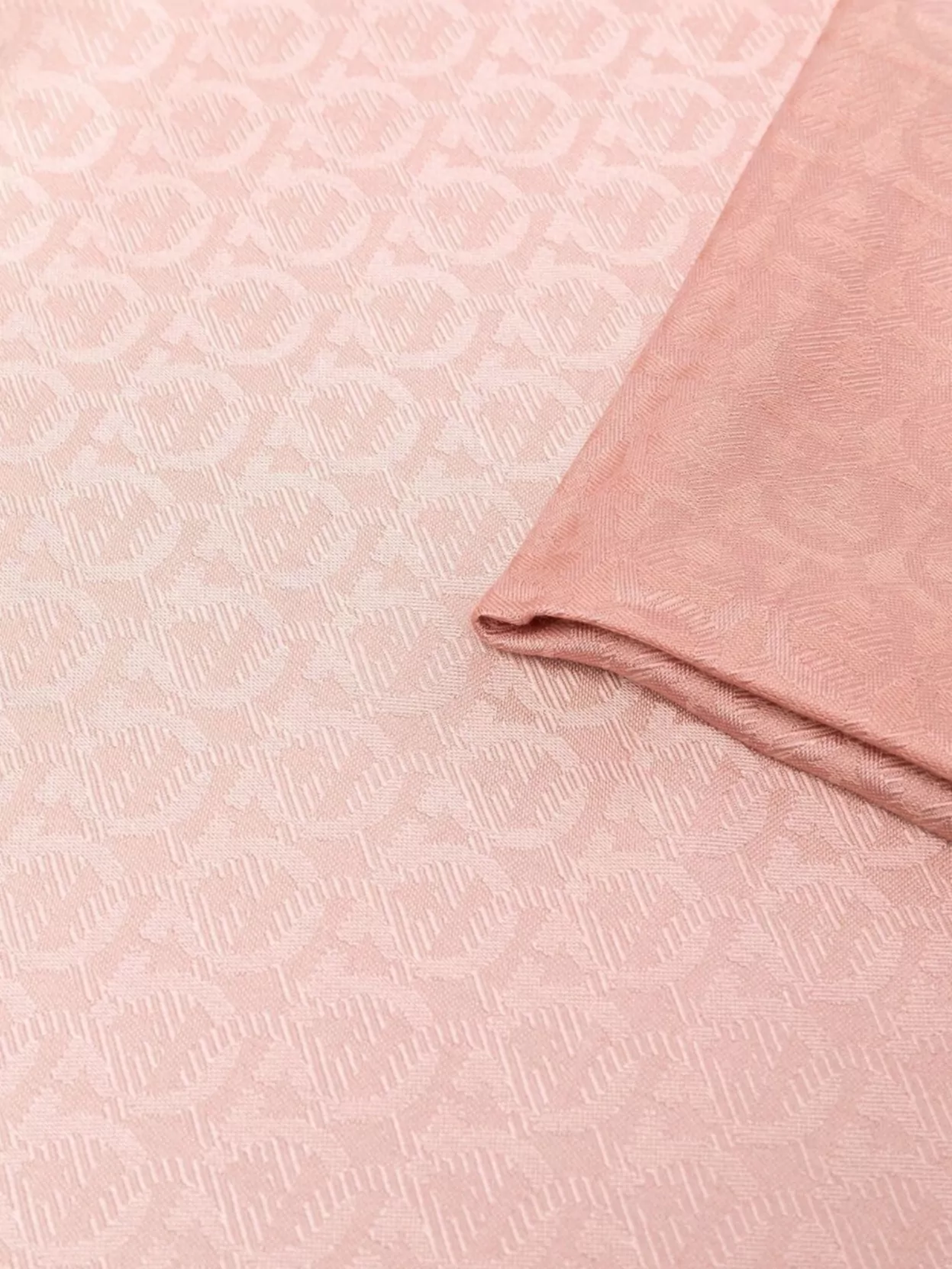 Ferragamo Gancini Hook Scarf With Shaded Effect In Pink