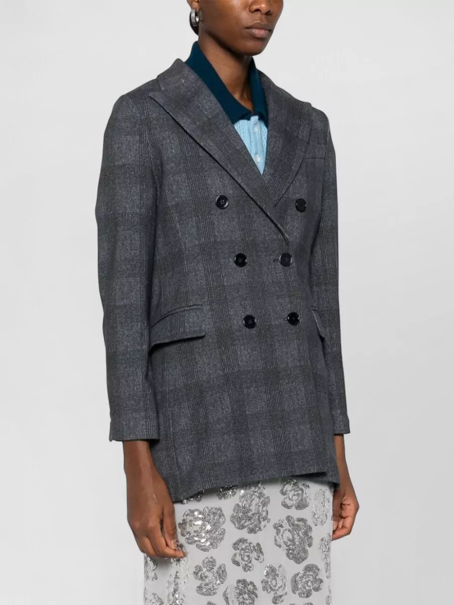 Circolo 1901 Checked Double-Breasted Blazer
