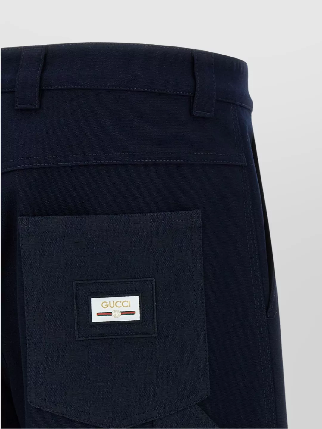 Gucci Wide Leg Gg Logo Trousers
