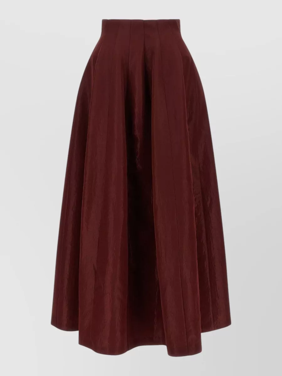 Alberta Ferretti paneled high-rise maxi a-line skirt
