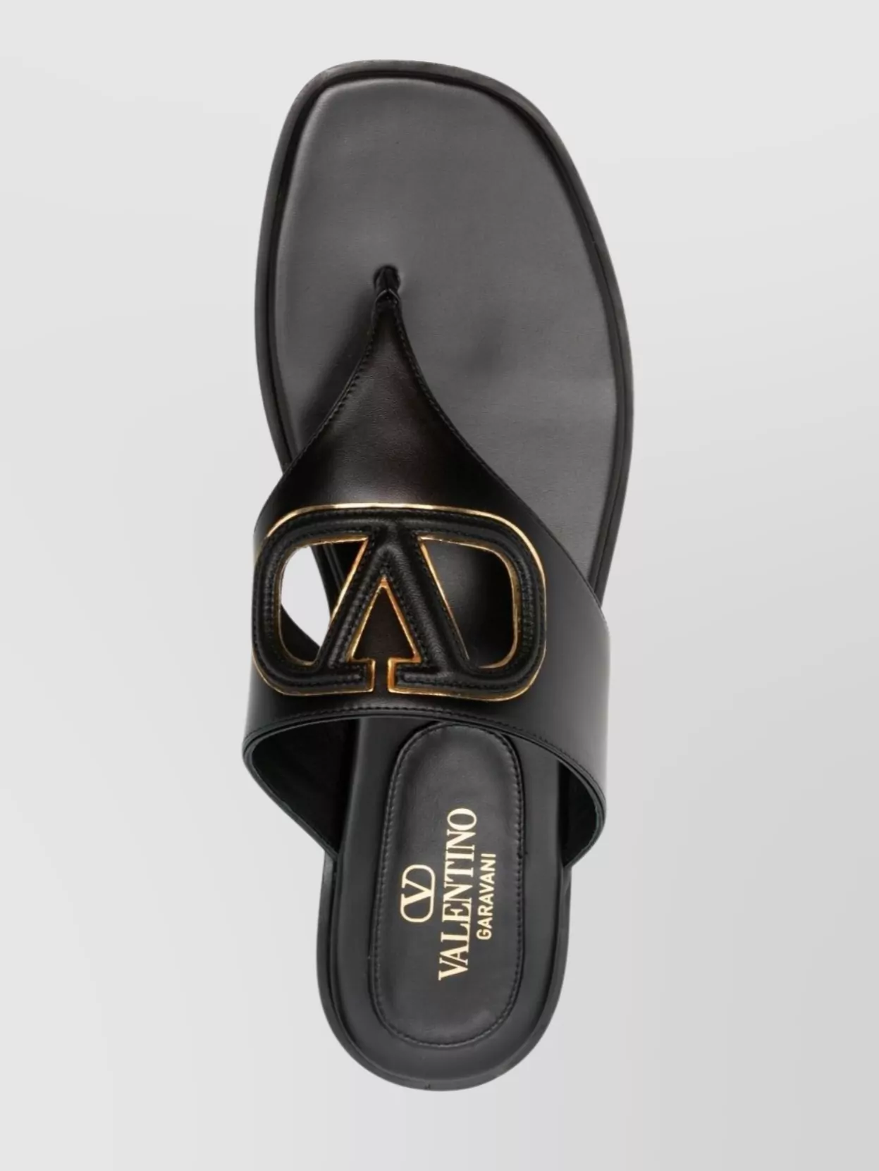 Valentino Garavani Vlogo Cut-Out Leather Sandals
