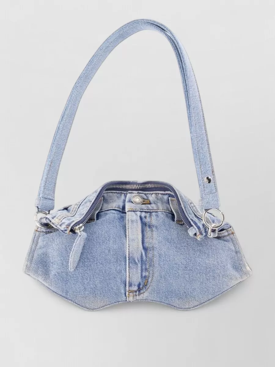 Alexander McQueen denim mini shoulder bag