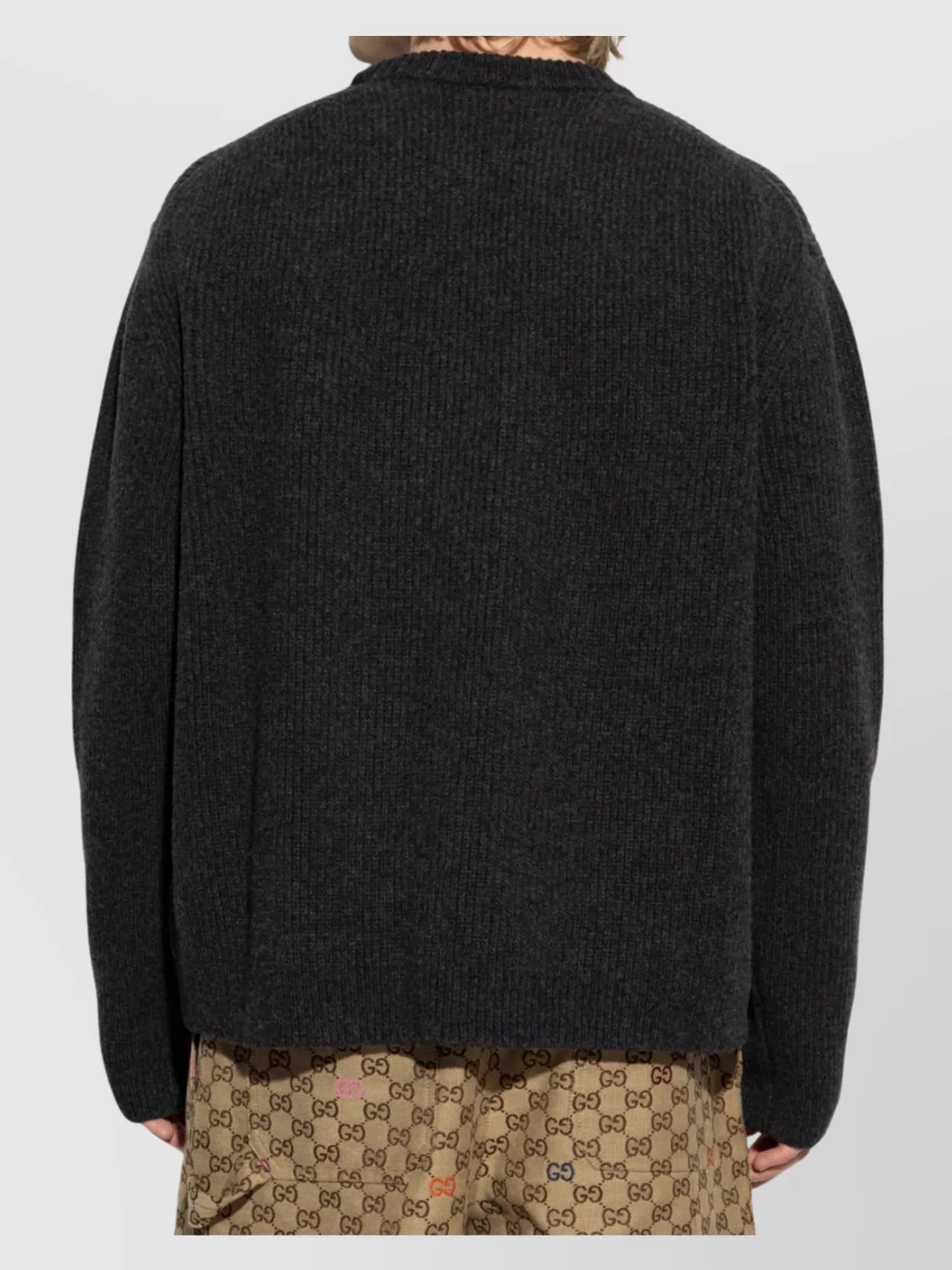 Gucci Logo-embroidered Ribbed Sweater In Green