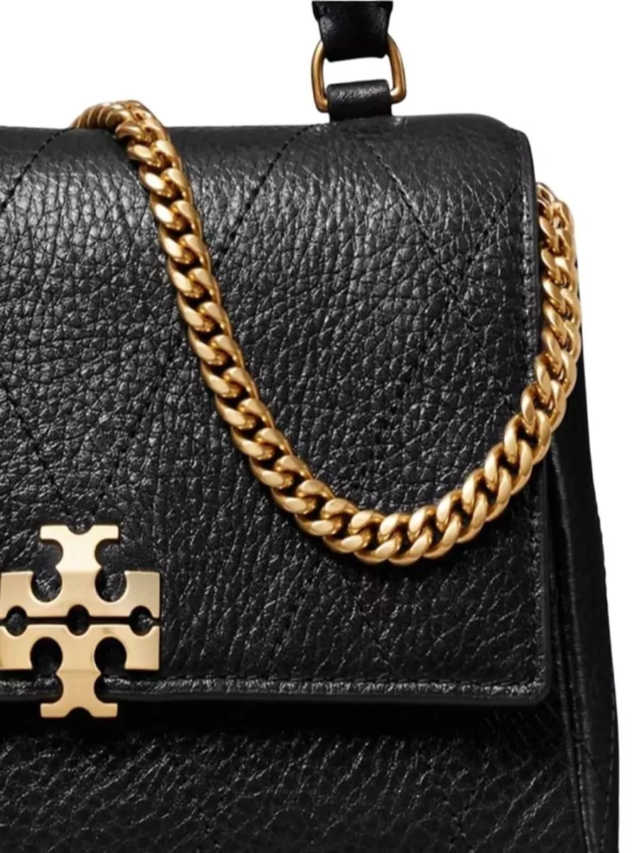 Tory Burch Mini Quilted Leather Top Handle Cross-Body Bag