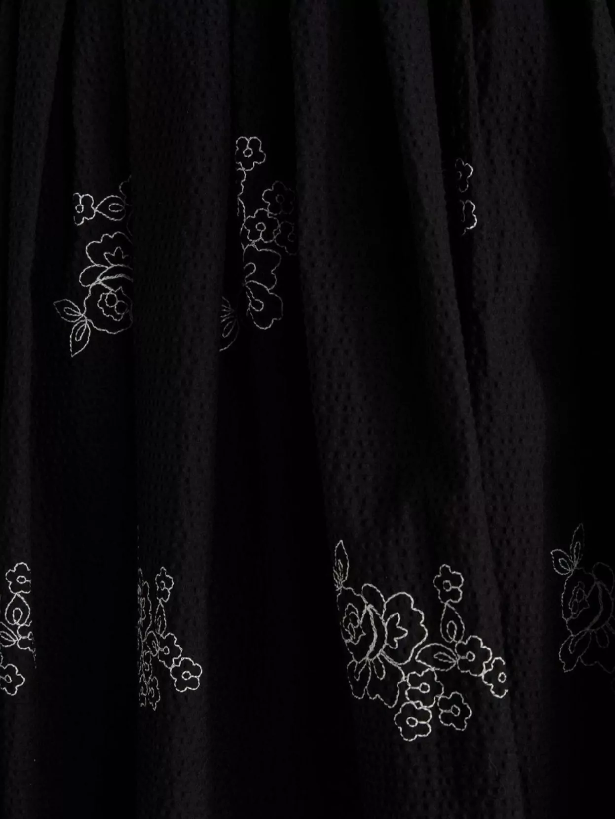Shop Erdem Fiona High Waist Scalloped Hem Skirt In Black