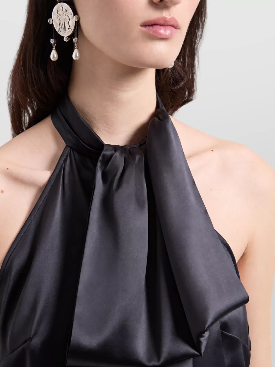 Nina Ricci Silk Long-Sleeve Top