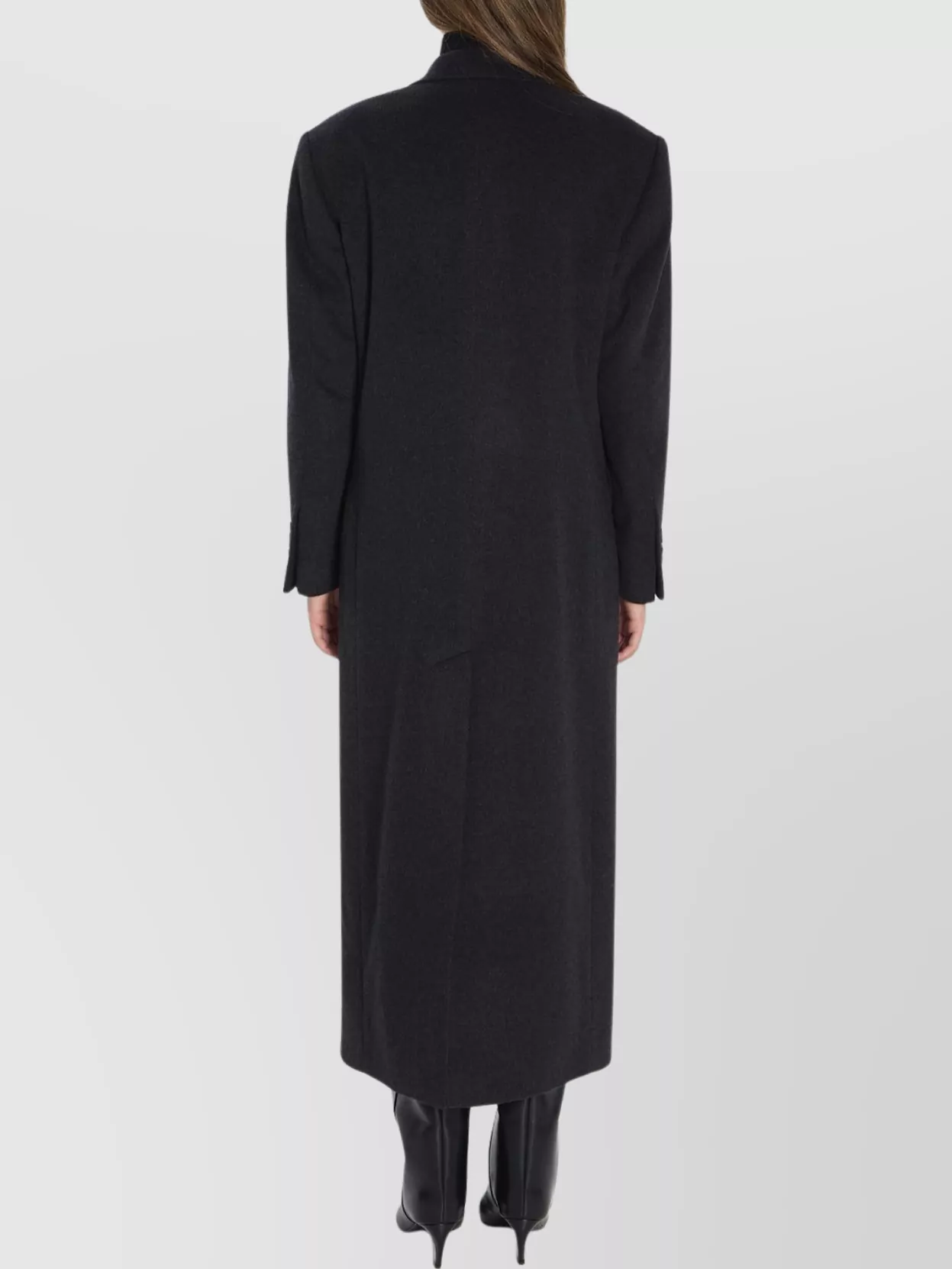 Tagliatore Double-Breasted Mid-Length Coat With Peak Lapels