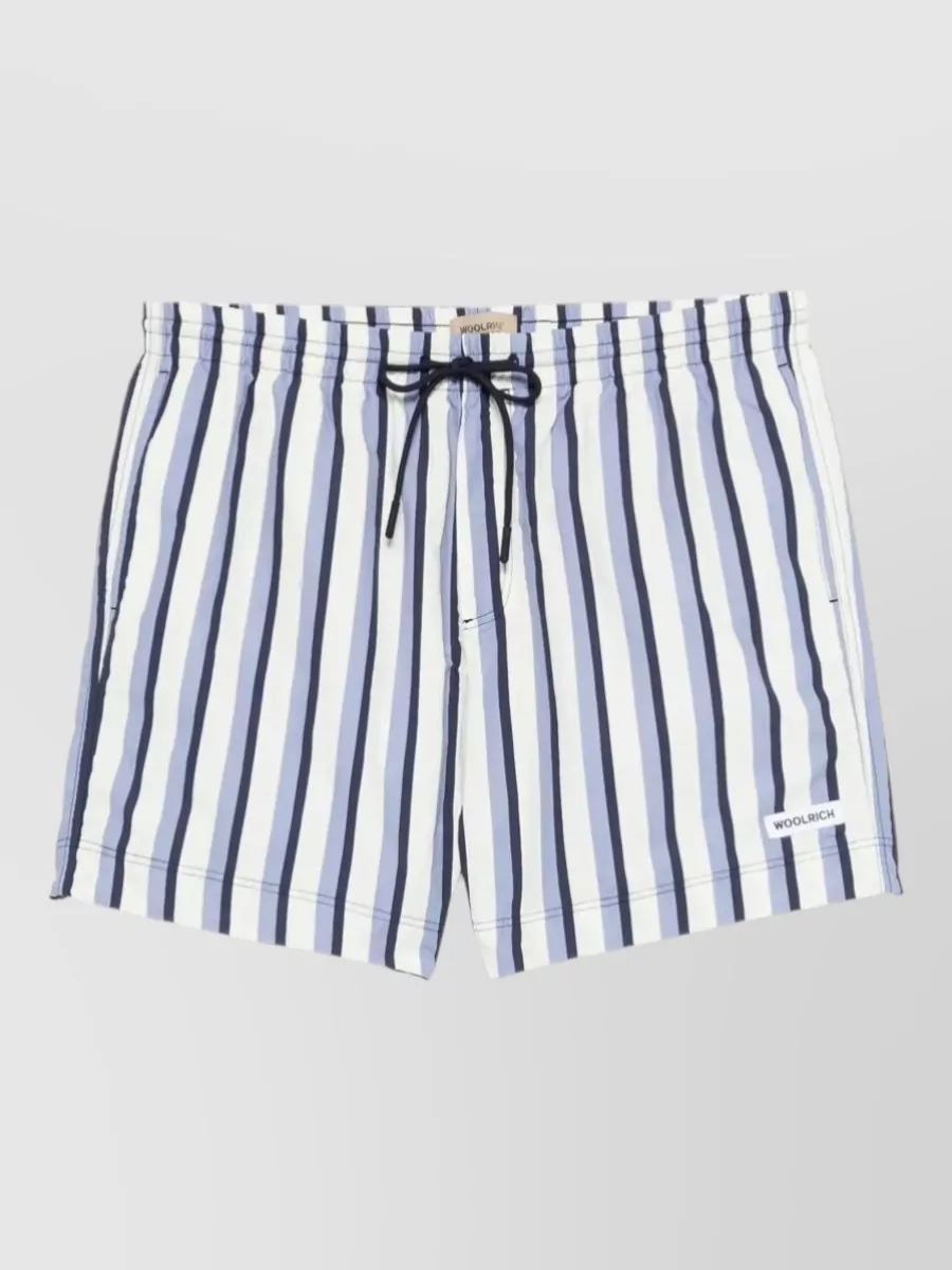 Woolrich striped swim shorts
