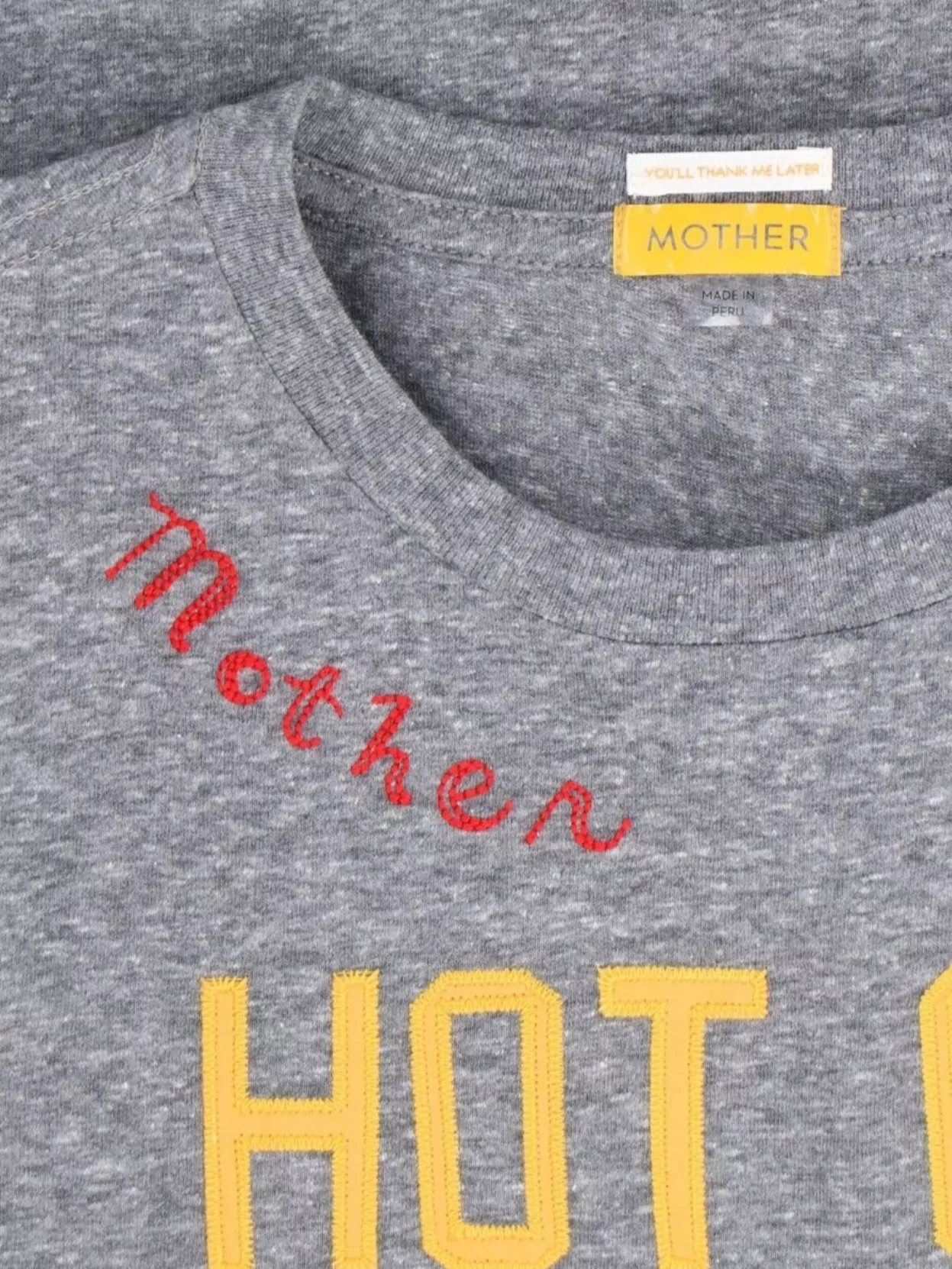 Mother Graphic Print Short Sleeve Crew Neck Top