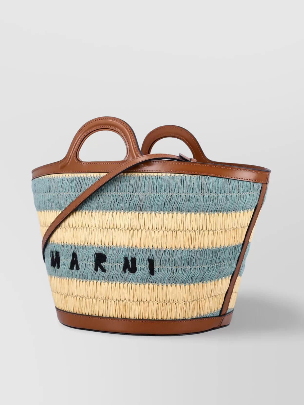 Marni Small Stripes Tropicalia Tote Bag