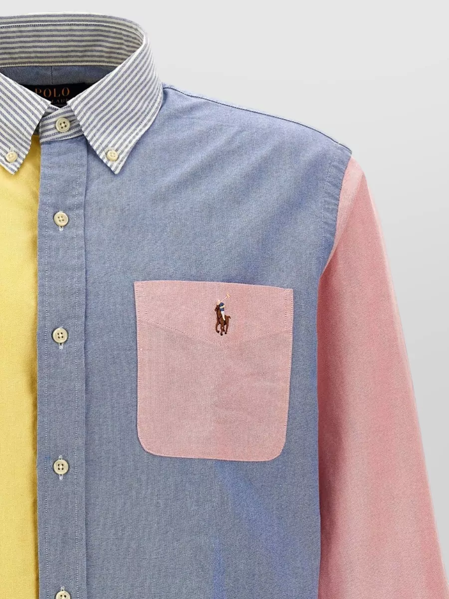 Polo Ralph Lauren Patchwork Cotton Polo Shirt