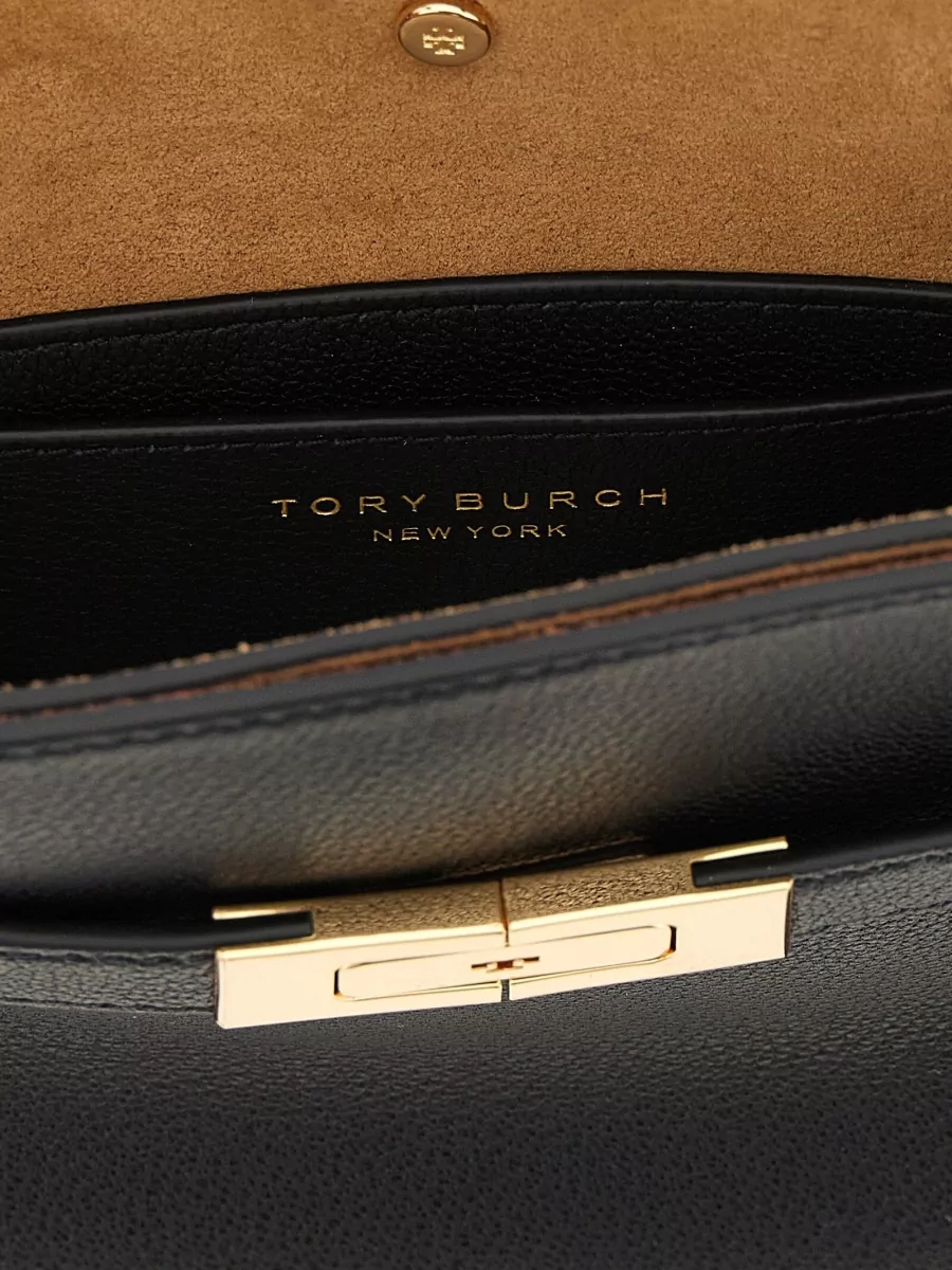 Tory Burch Lee Radziwill Petite Shearling Clutch Bag