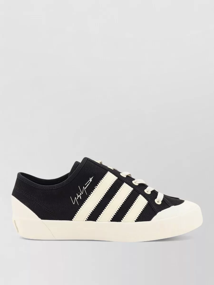 Y-3 Canvas Lace-Up Sneakers
