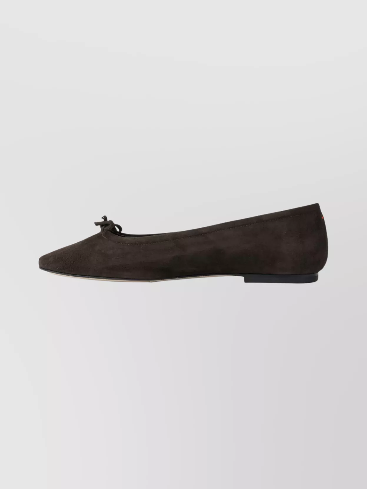 Aeyde Suede Ballerina Shoes Bow Detail