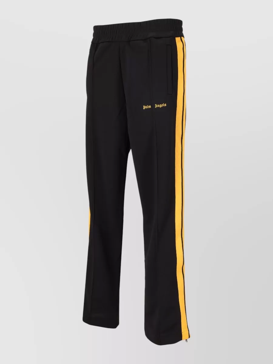 Palm Angels Logo Track Pants Elastic Waist Side Stripes