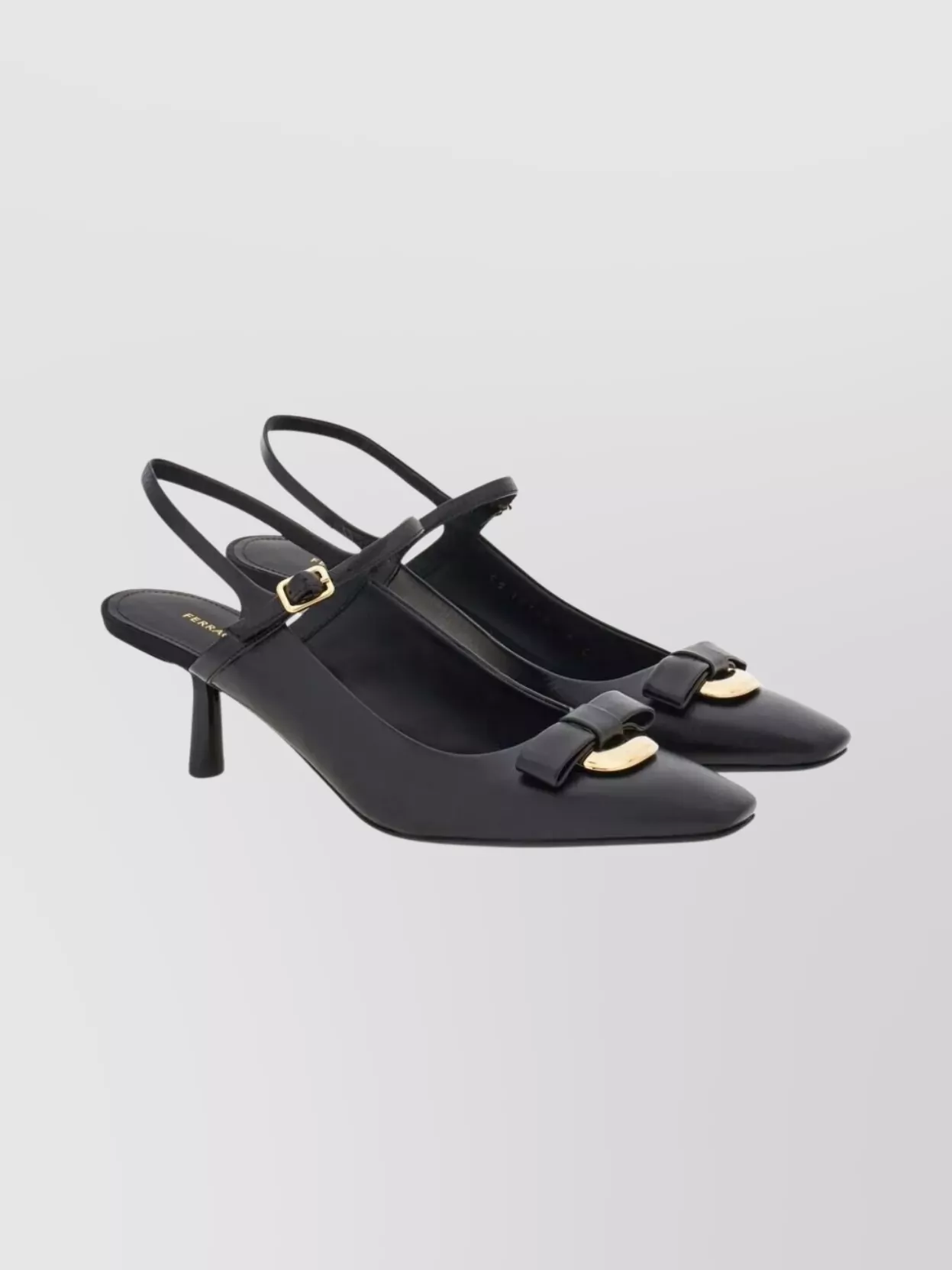 Ferragamo Ophelia Pointed Toe Kitten Heel Pumps