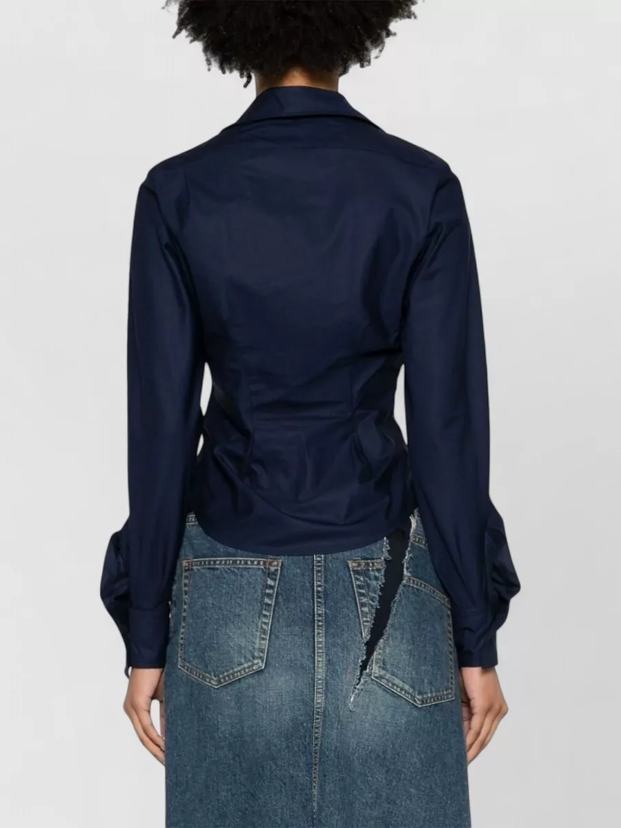 Vivienne Westwood Draped Asymmetric Long-Sleeve Shirt