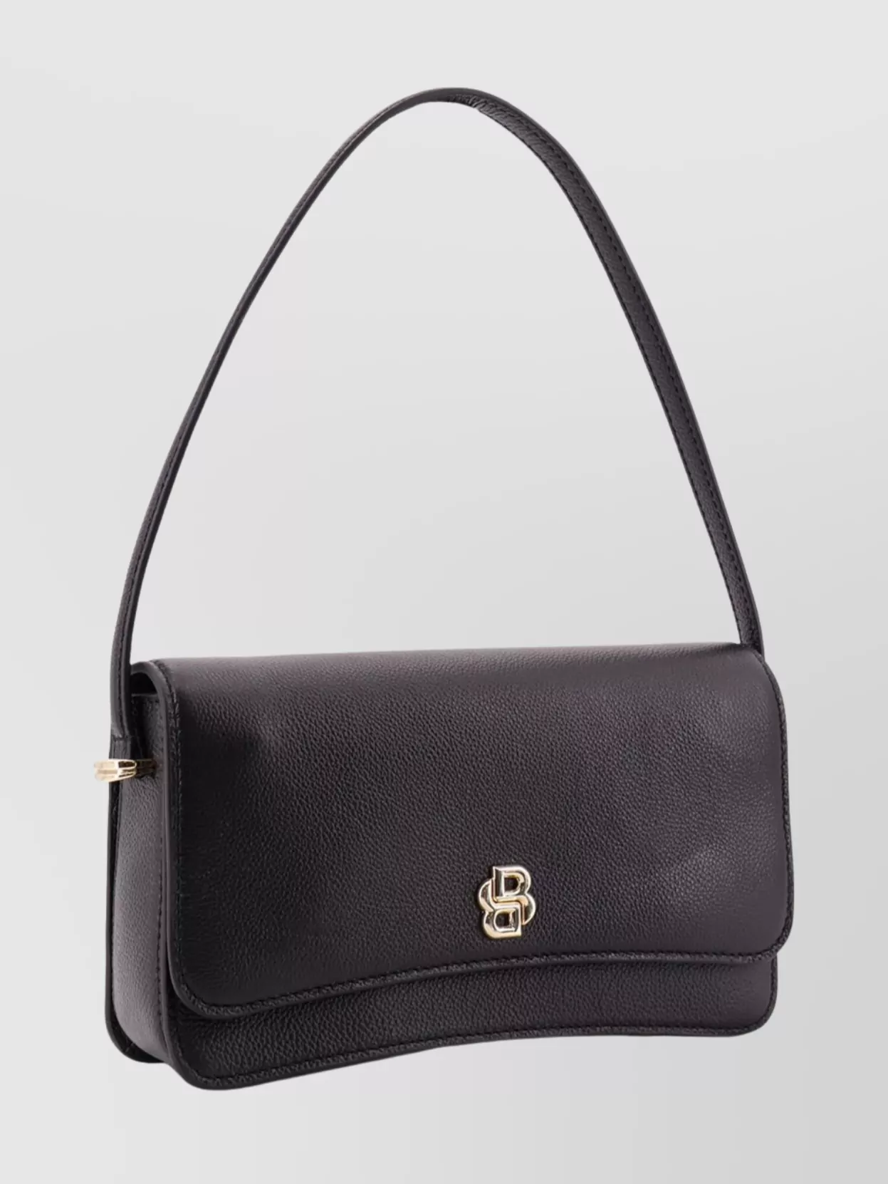 Boss Leather Shoulder Bag Logo Pocket