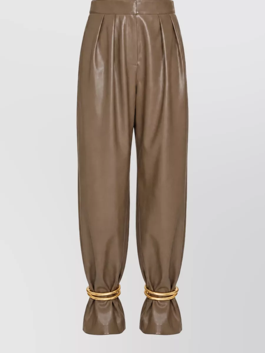 Simona Corsellini Leather Tailored Trousers