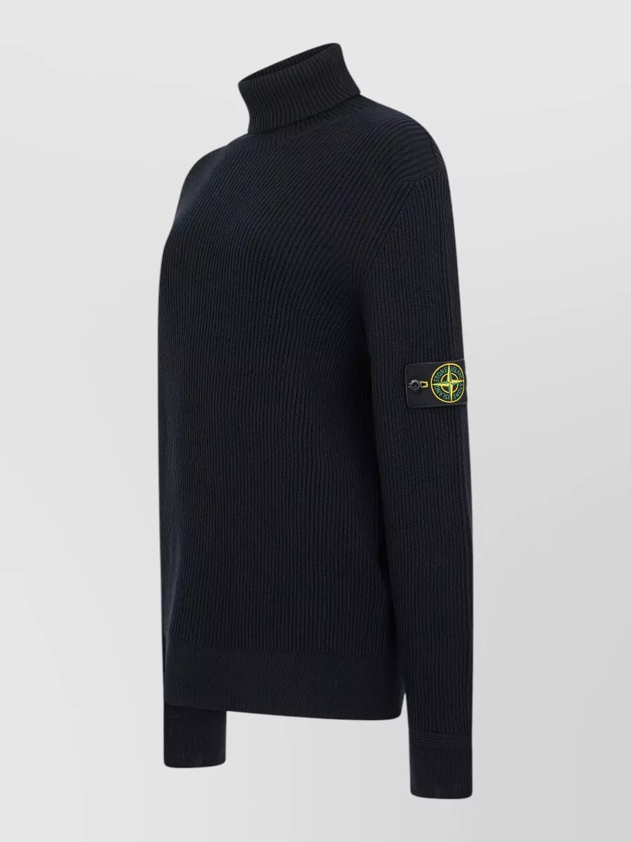 Stone Island Virgin Wool Turtleneck Sweater