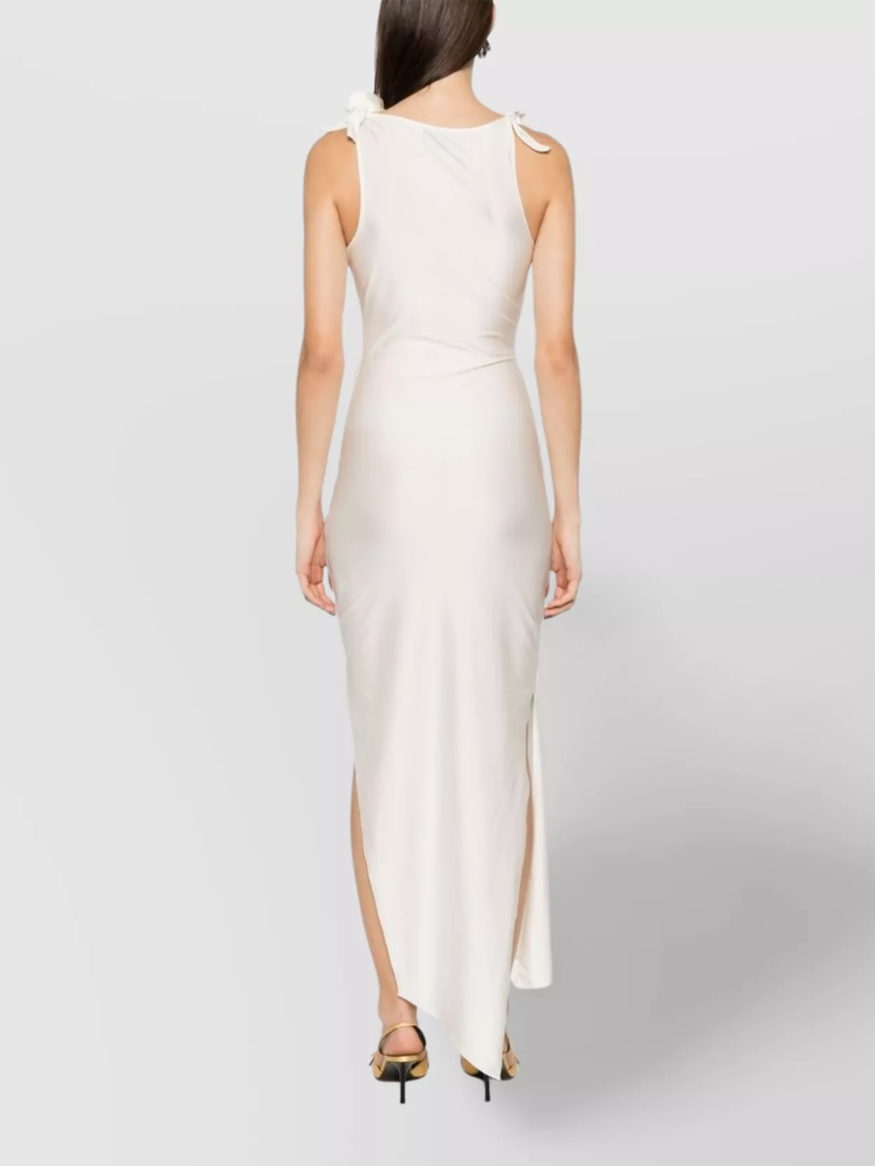 Coperni Knee Length Dress Floral Embellishments