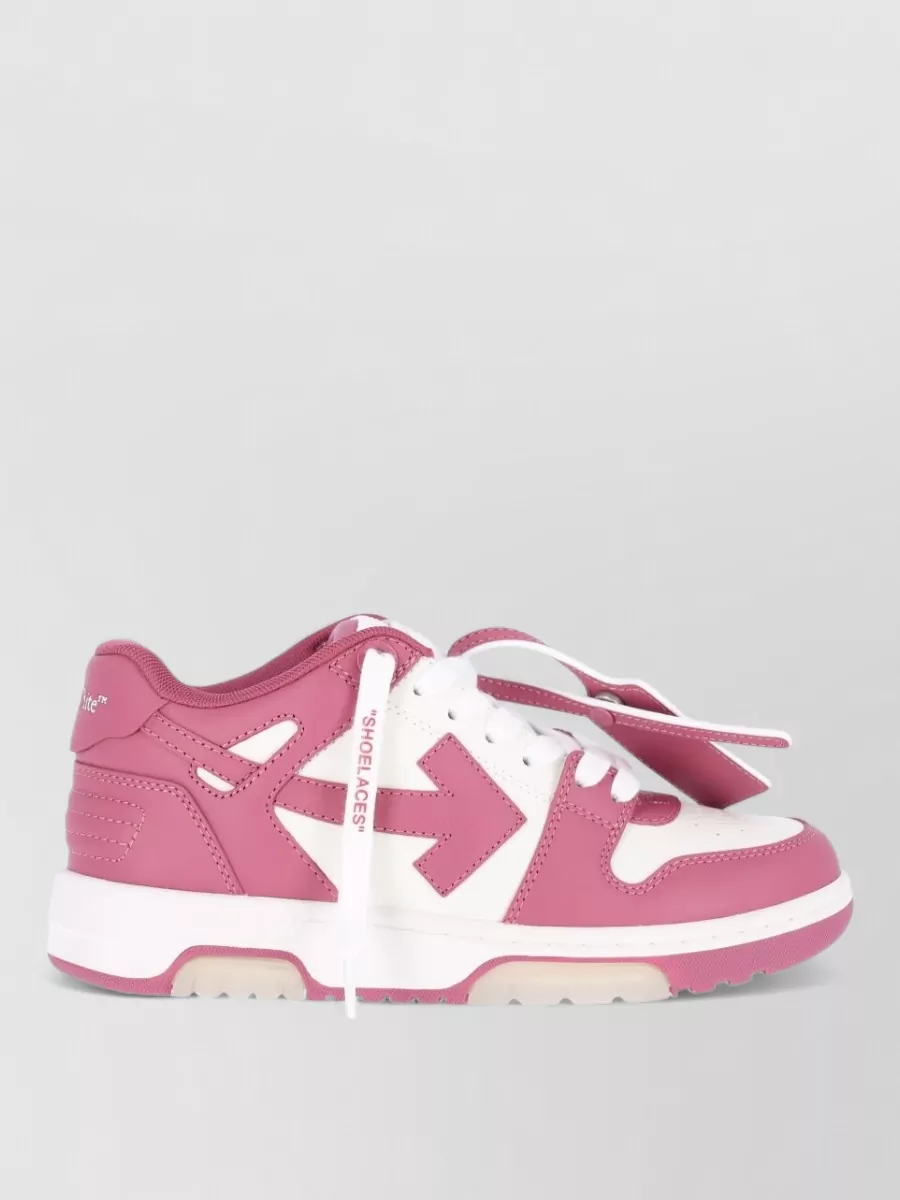 Off-White Leather Low-Top Sneakers