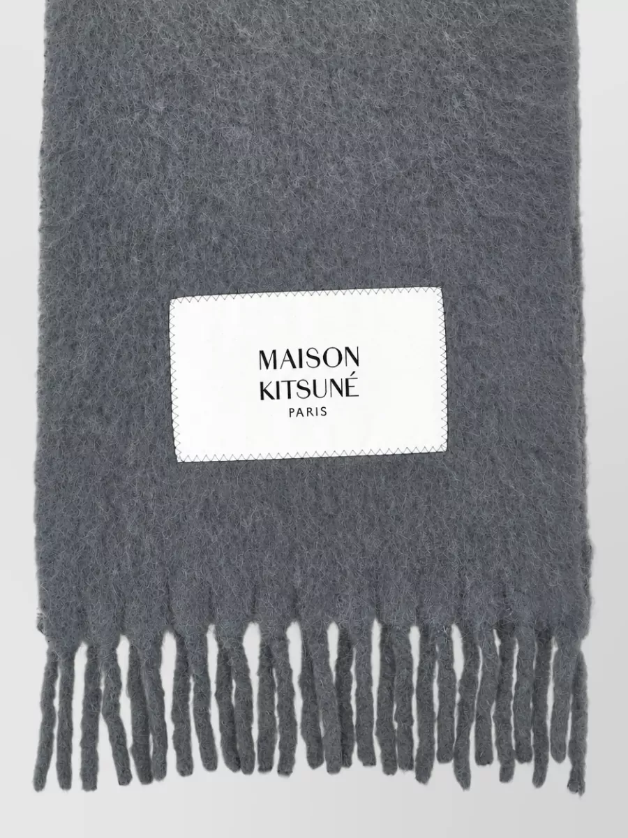 Maison Kitsuné alpaca wool gradient scarf