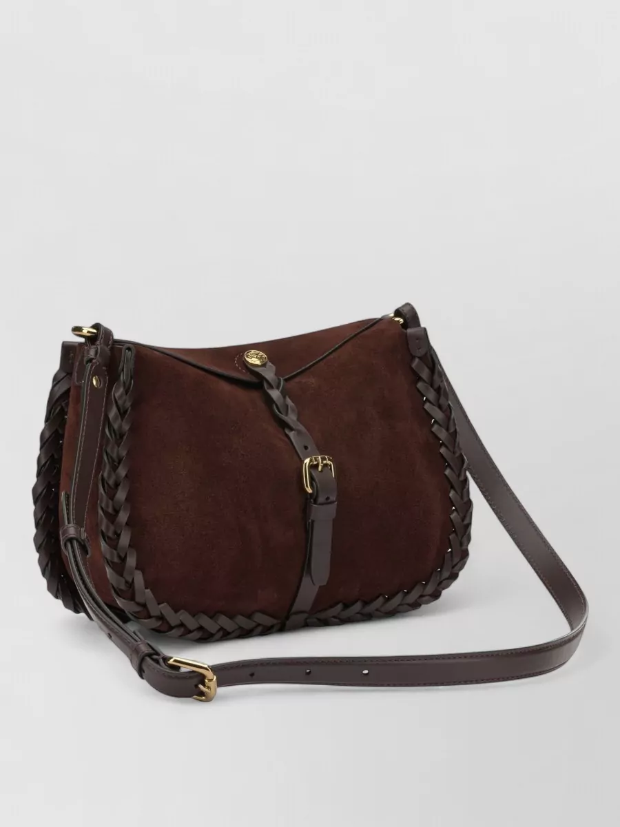 Etro leather clutch bag