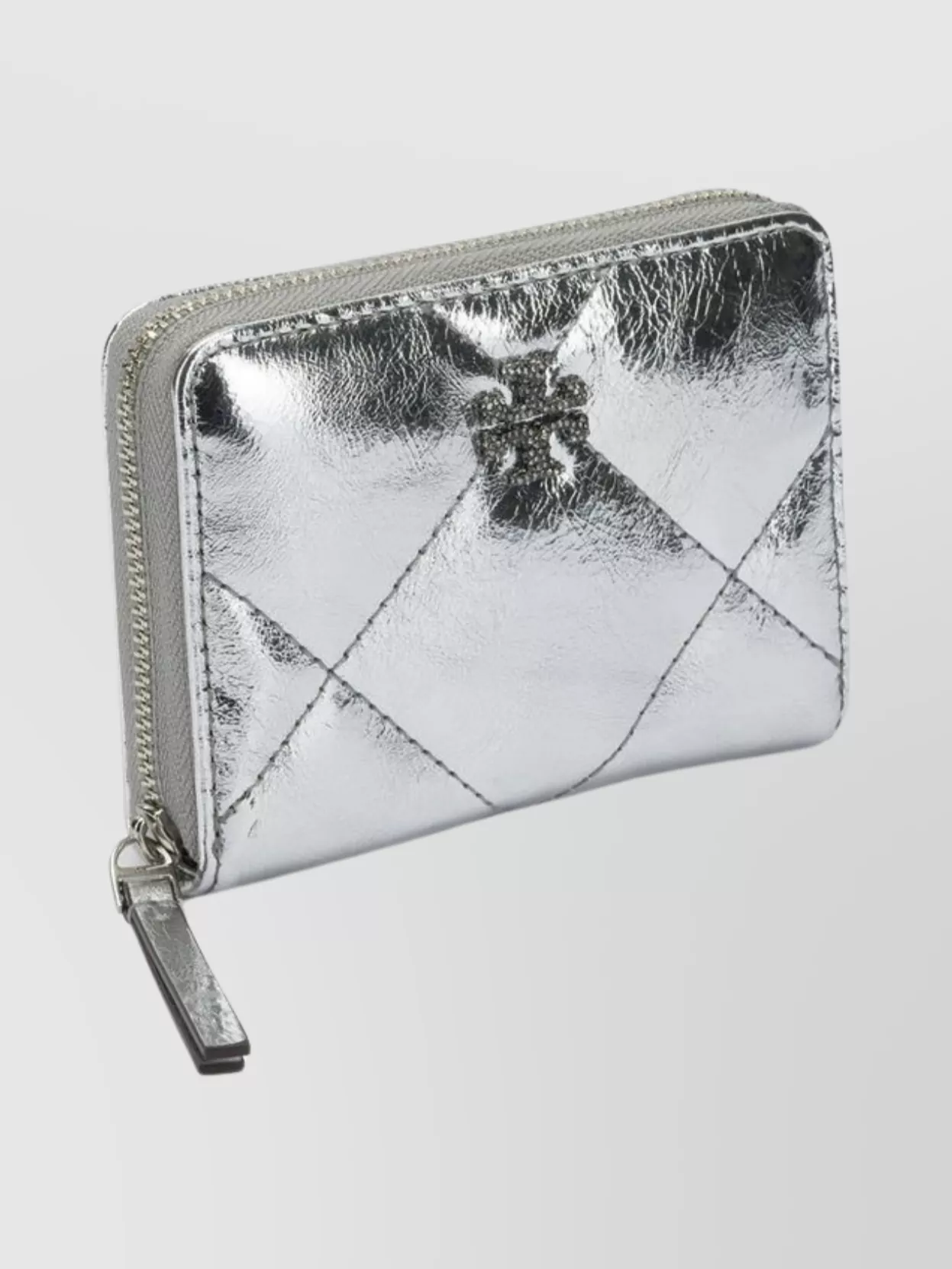 Tory Burch Metallic Quilted Wallets And Card Holders