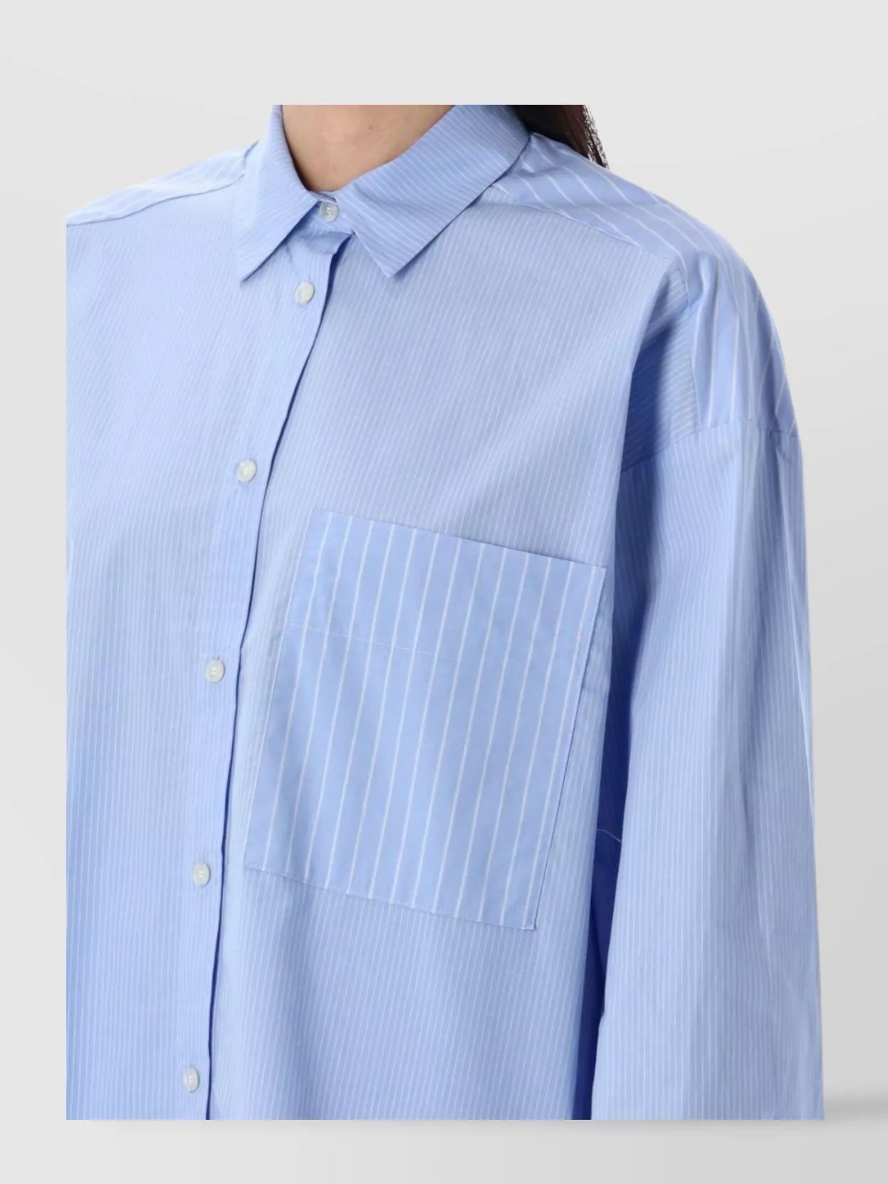 Shop By Malene Birger Derris Striped Shirt In Organic Cotton