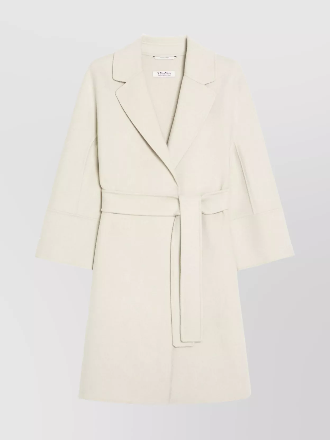 Max Mara Short Wool Coat With Kimono And Raglan Sleeves