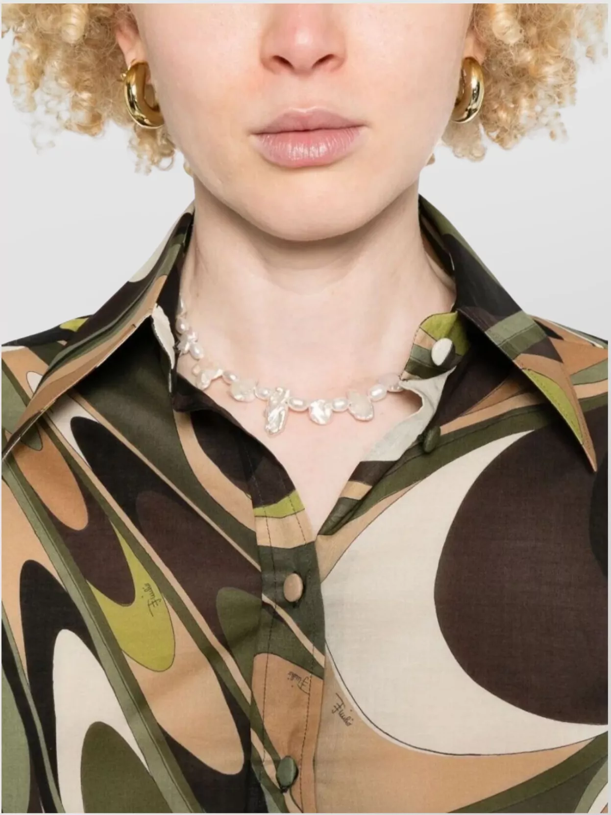 Pucci Abstract Pattern Cotton Shirt