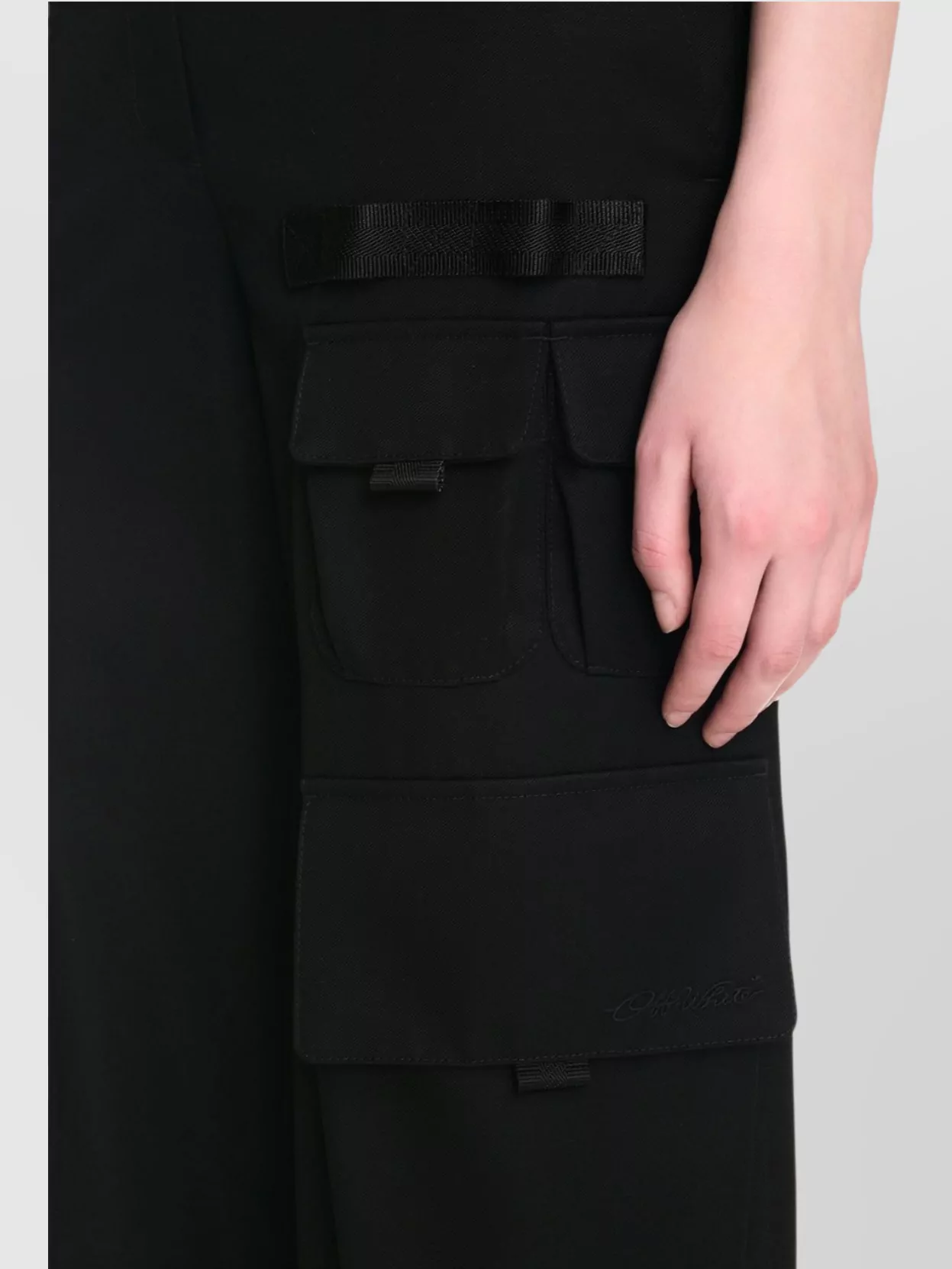 Off-White Cargo Pants Grosgrain Trim