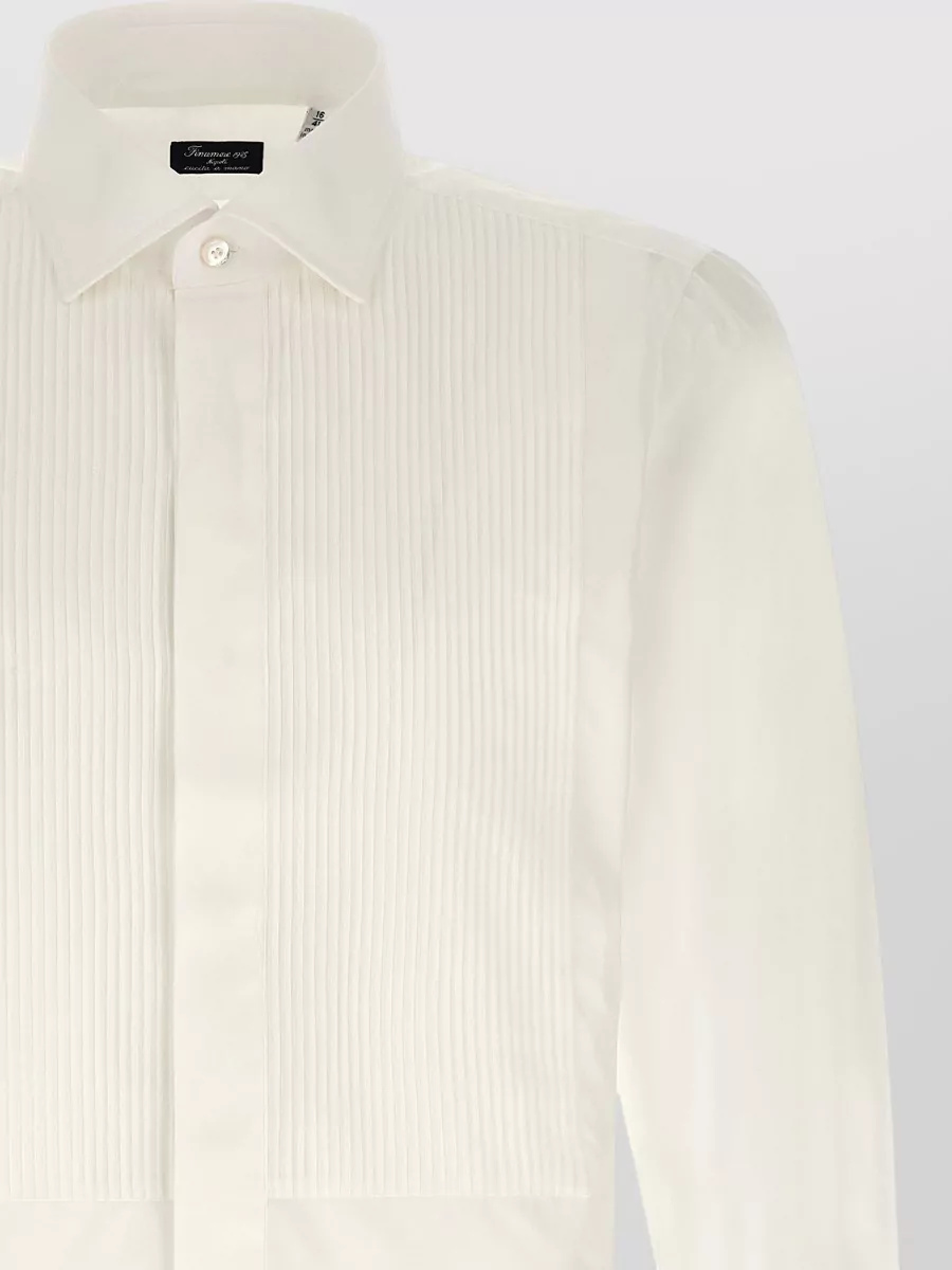 Finamore Cotton Tuxedo Shirt