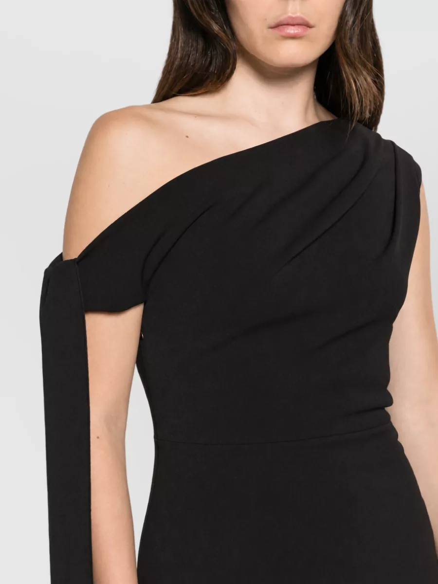 Solace London Draped One-Shoulder Mini Dress