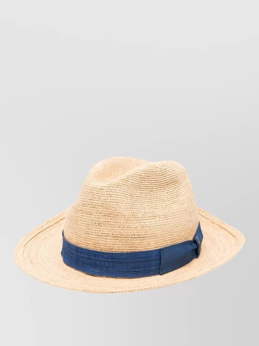 Borsalino Woven Straw Sun Hat