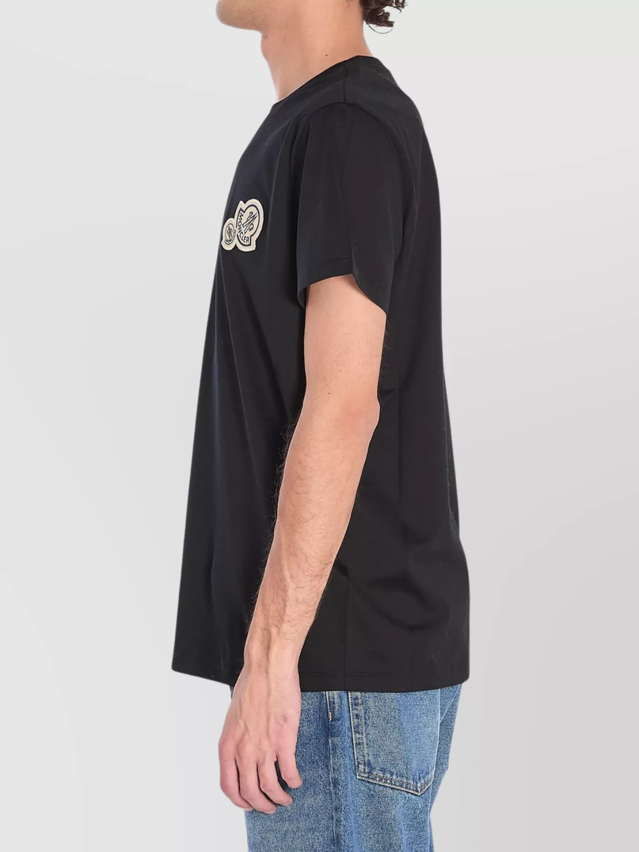 Moncler Double Logo Patches Crew Neck T-Shirt