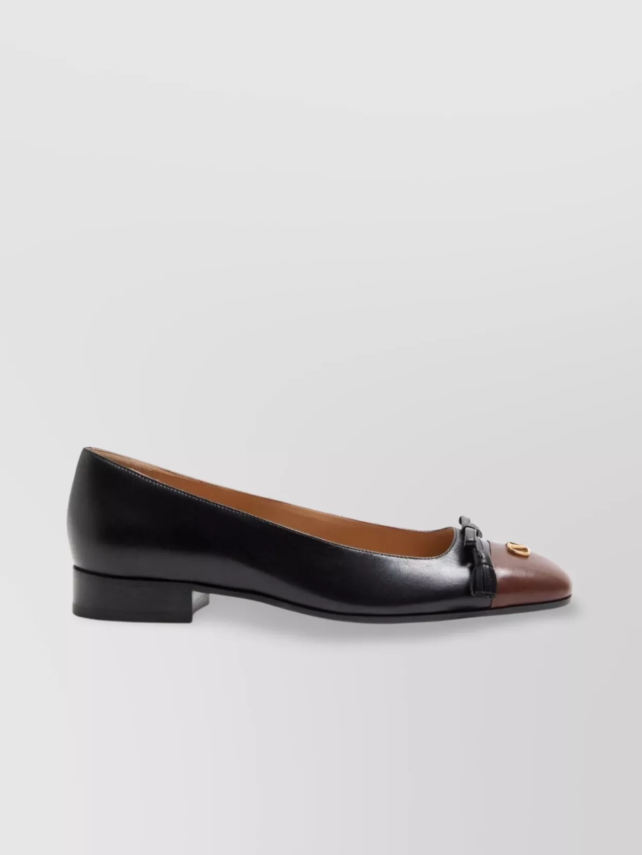 Valentino King's Valet Leather Ballets In Multi
