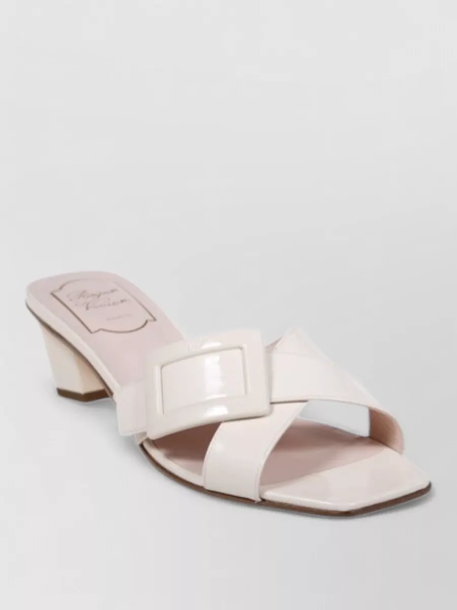 Roger Vivier leather mule sandals
