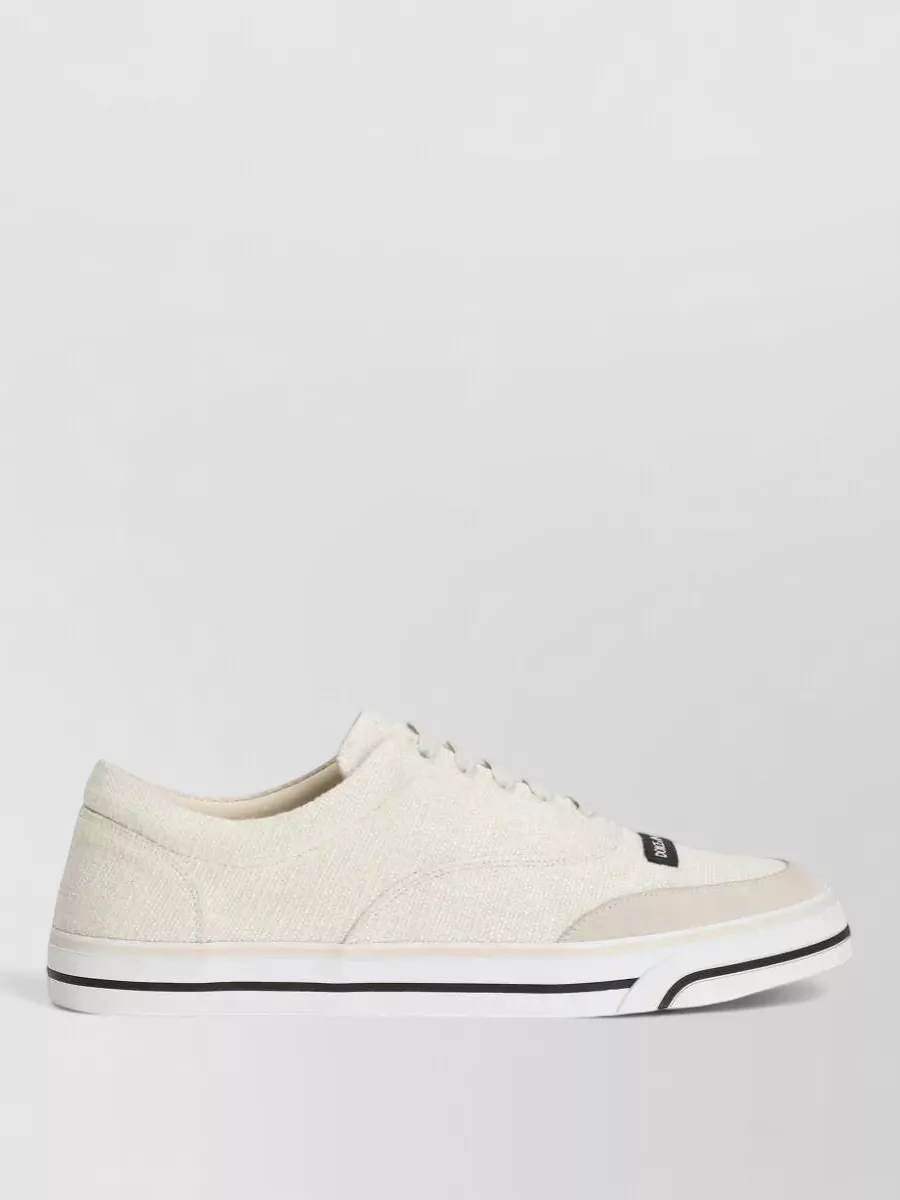 Dolce&Gabbana Linen Low-Top Sneakers