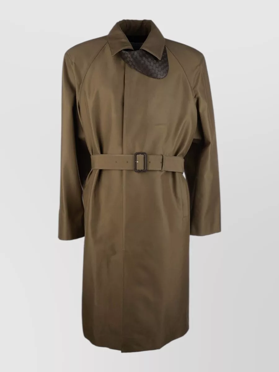 Bottega Veneta leather trench coat