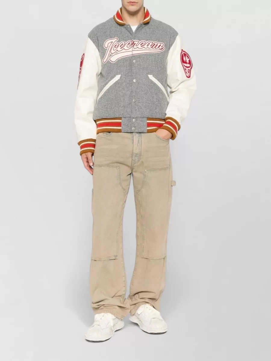 Icecream Logo-Print Bomber Jacket