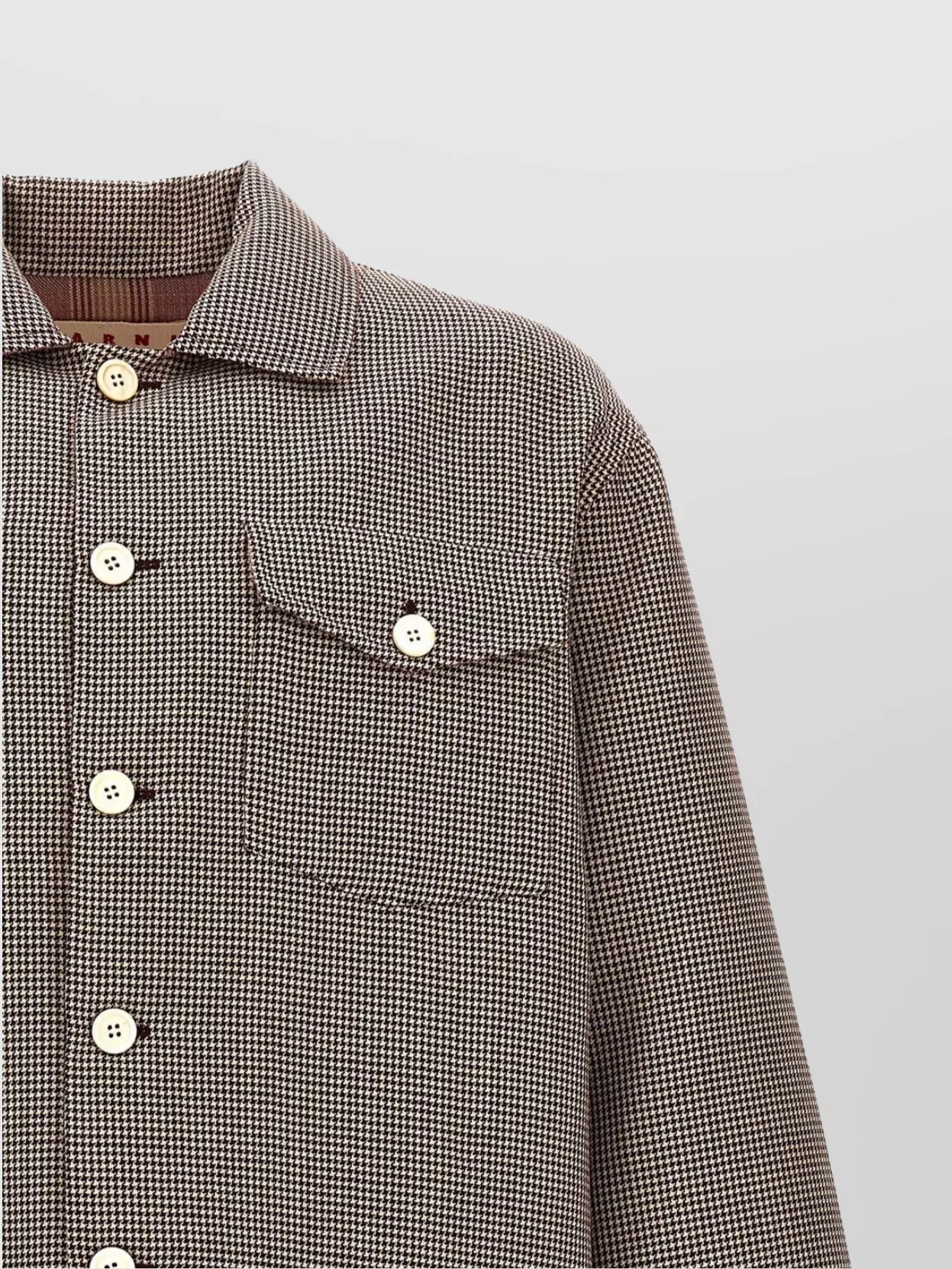 Marni Micro Houndstooth Wool Jacket
